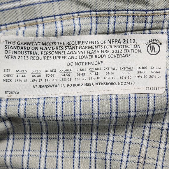 Wrangler Riggs Workwear Mens FR Shirt Size XXL - Picture 6 of 15